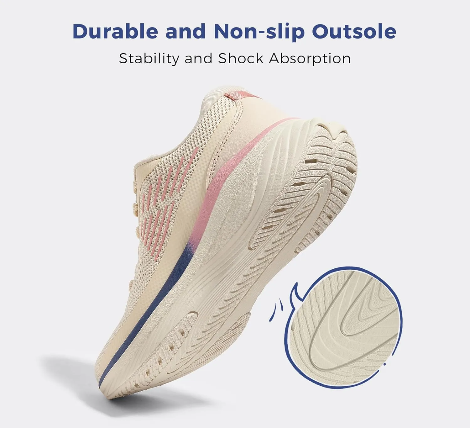 LUCKY STEP Women Running Shoes Chunky Tennis Workout Athletic Sports Gym Sneakers Cross Training Hiking Breathable Non Slip Walking Shoes