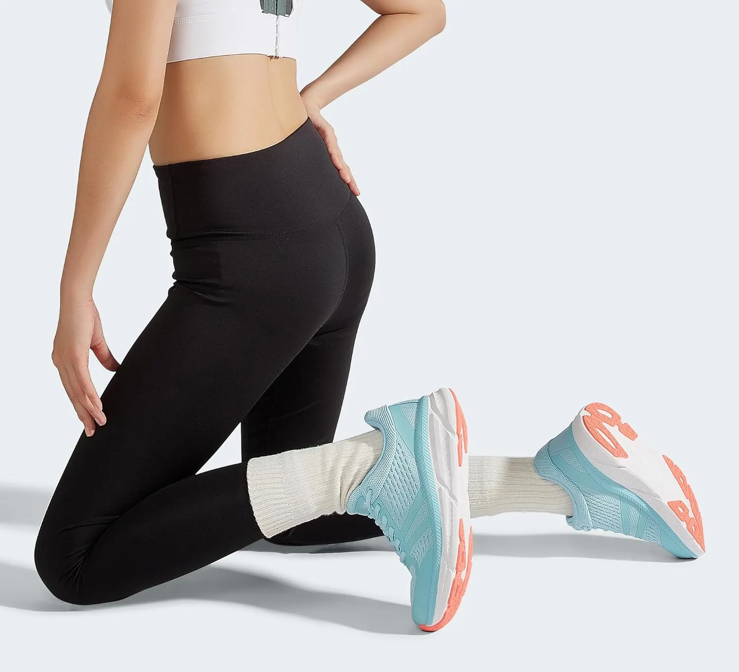 LUCKY STEP Women Walking Running Shoes Comfortable Hiking Shoes Breathable Non Slip Chunky Tennis Cross Training Workout Athletic Gym Sneakers