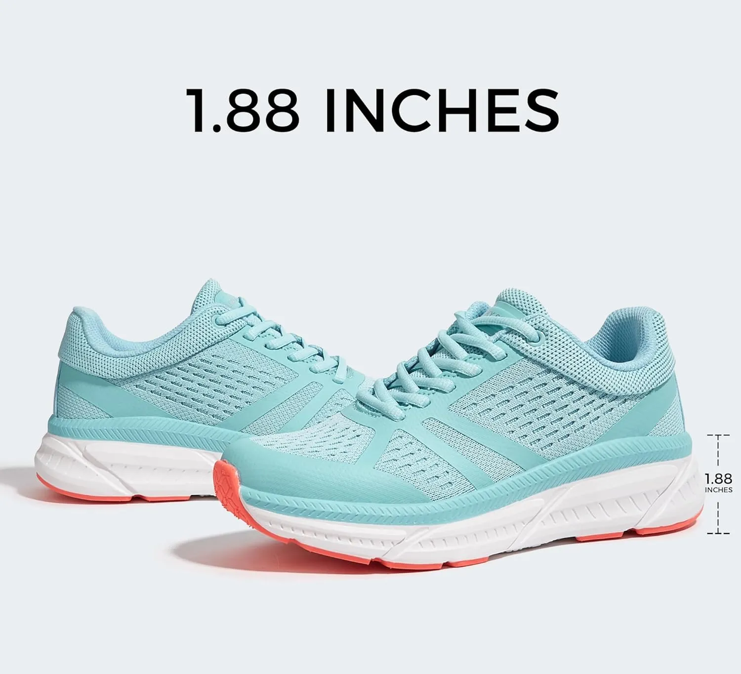 LUCKY STEP Women Walking Running Shoes Comfortable Hiking Shoes Breathable Non Slip Chunky Tennis Cross Training Workout Athletic Gym Sneakers