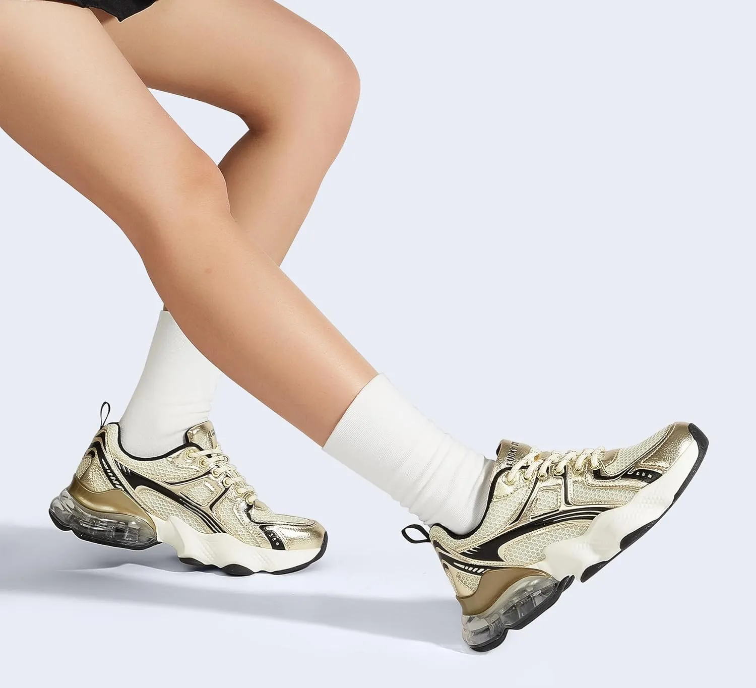 LUCKY STEP Women's Air Cushion Running Shoes Athletic Tennis Sneakers Lightweight Sports Mesh Gym Jogging Workout Walking Shoes