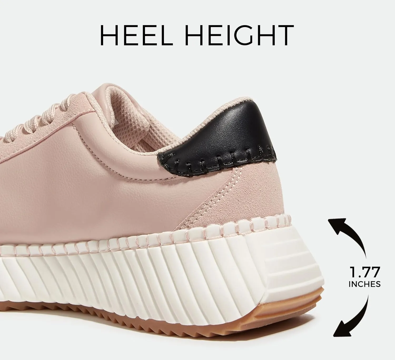 LUCKY STEP Women's Star Platform Sneakers Fashion Chunky Retro Trendy Casual Tennis Running Trainning Walking Shoes