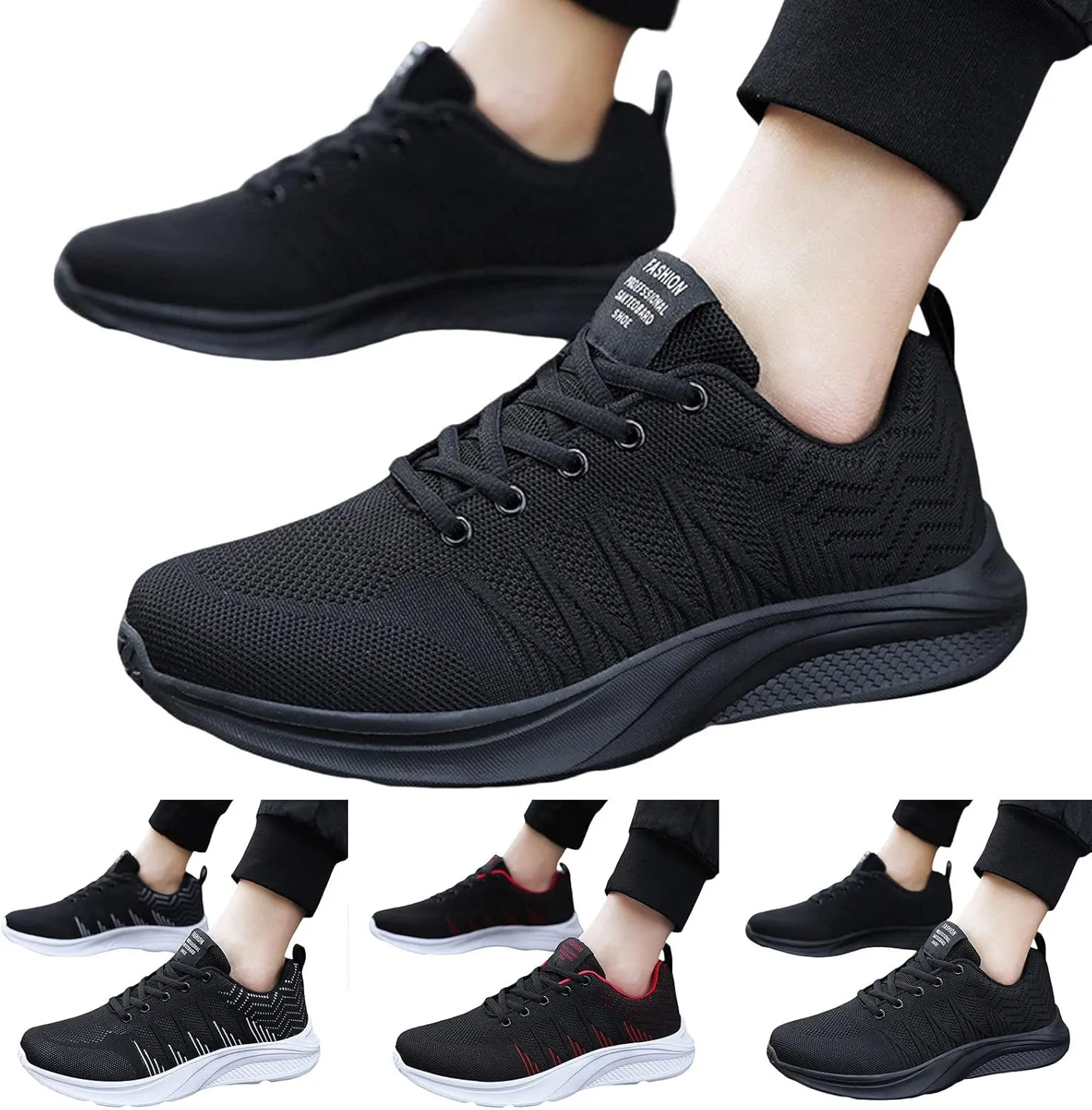 Men Sneakers Fashion Summer New Pattern Mesh Breathable Comfortable Non Slip Four Seasons Casual Tops Mens Sneaker