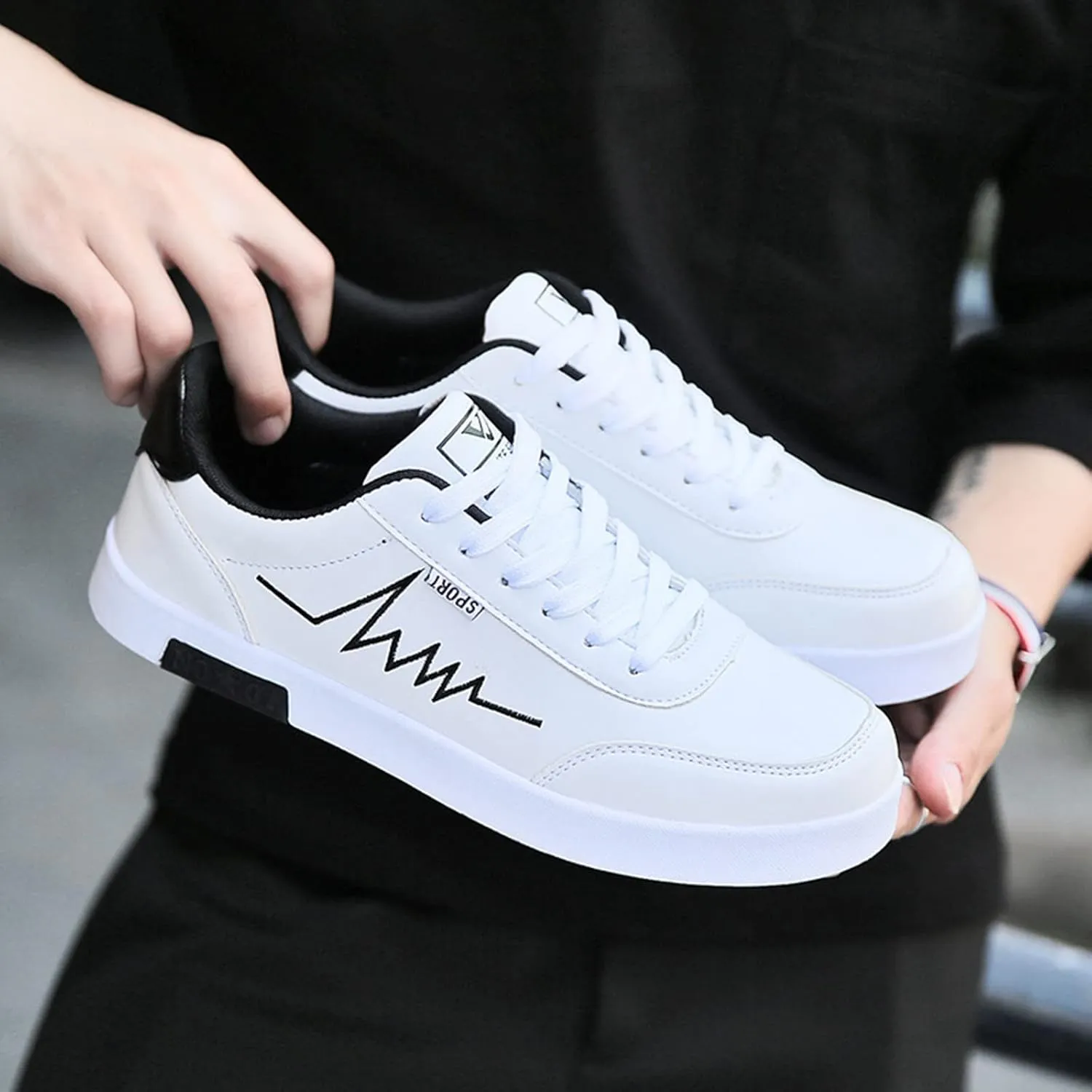Mens Casual Shoes Golf Low Top Running Classic Comfortable Driving Mens Workout Sneaker