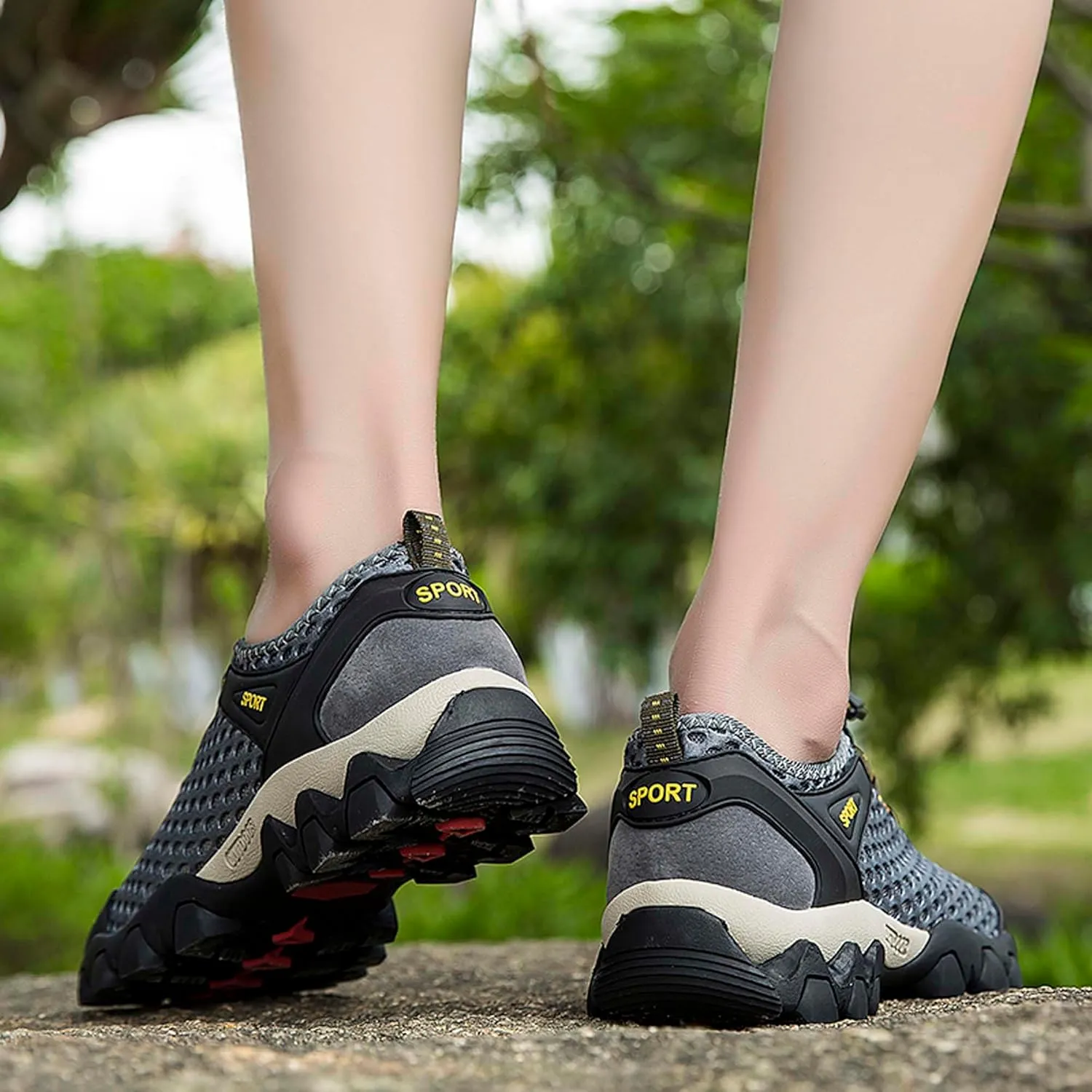 Men's Casual Walking Sandals Non-slip Off-road Hiking Shoes Beach Swimming Fishing Quick Drying Water Shoes Men's Summer Sandals