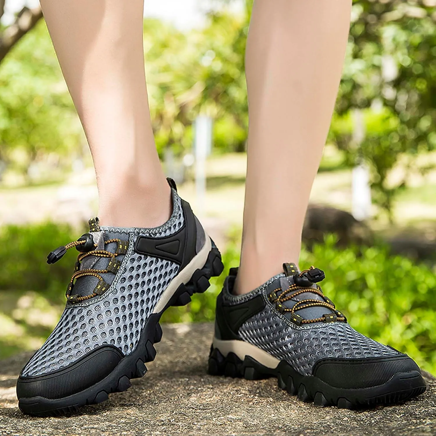 Men's Casual Walking Sandals Non-slip Off-road Hiking Shoes Beach Swimming Fishing Quick Drying Water Shoes Men's Summer Sandals