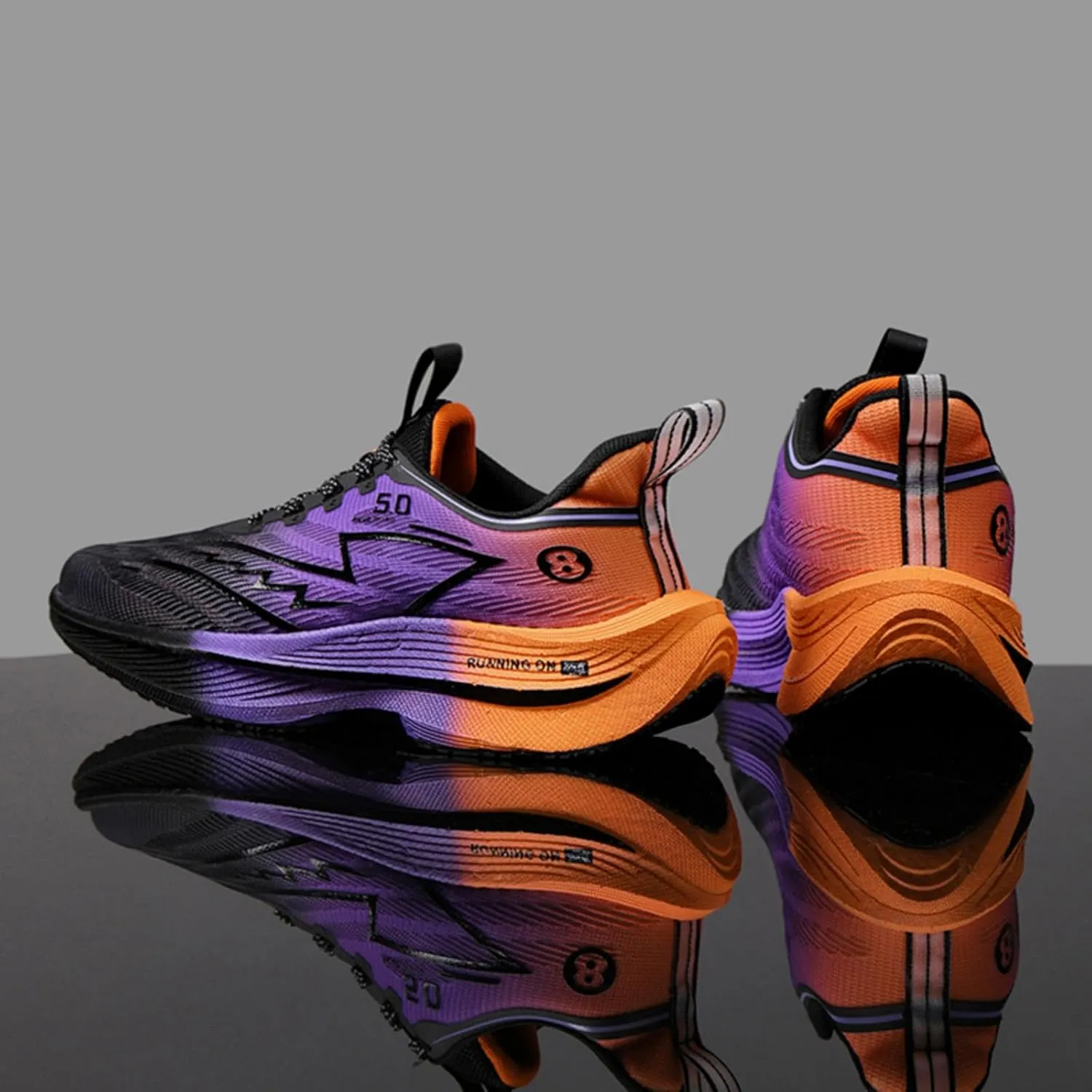 Mens Fashion Breathable Mesh Lace-Up Platform Sneakers Casual Low Top Non-Slip Chunky Outdoor Sports Shoes for Gym Sports Tennis Jogging