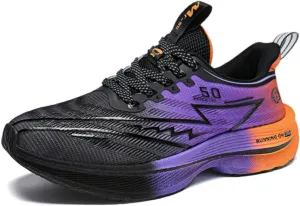Mens Fashion Breathable Mesh Lace-Up Platform Sneakers Casual Low Top Non-Slip Chunky Outdoor Sports Shoes for Gym Sports Tennis Jogging