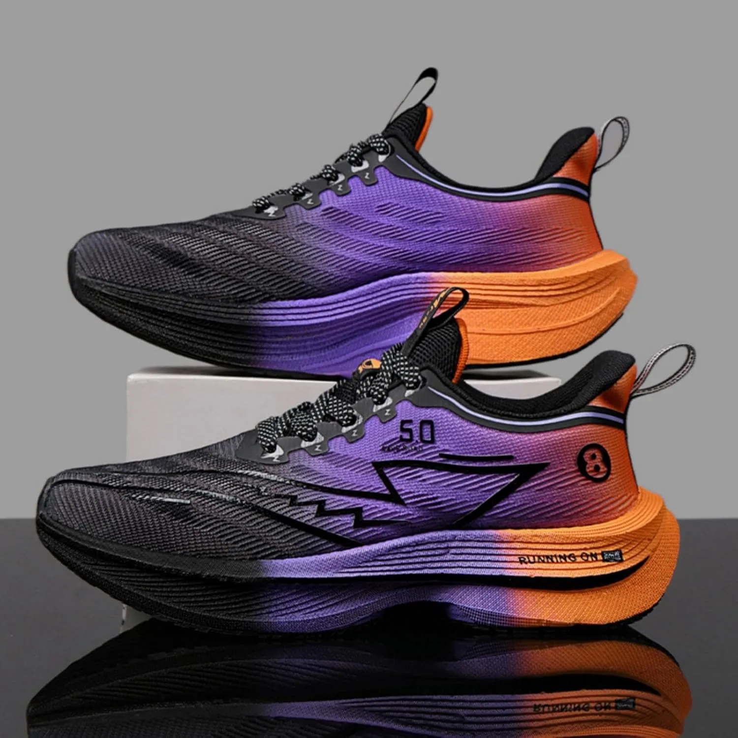 Mens Fashion Breathable Mesh Lace-Up Platform Sneakers Casual Low Top Non-Slip Chunky Outdoor Sports Shoes for Gym Sports Tennis Jogging