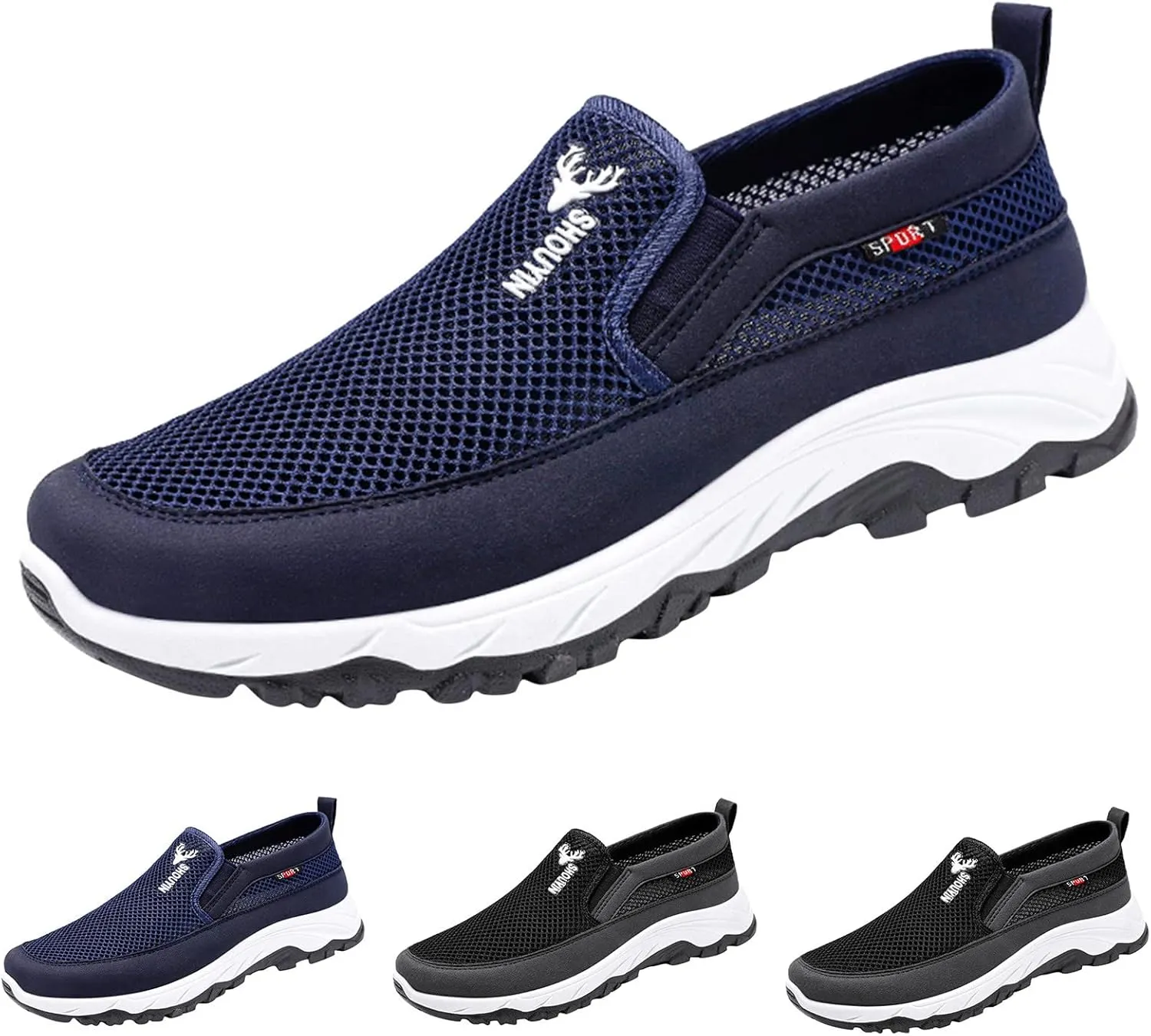 Men's Fashion Sneakers Men's Sneakers Slip on Shoe for Men Sneaker for Men Breathable Lightweight Sneaker