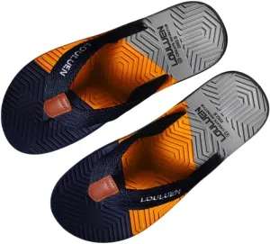Men's fashionable set of casual sandals - comfortable outdoor summer, spring and autumn, round-toe PVC sole, lightweight and breathable fabric upper, beach shoes