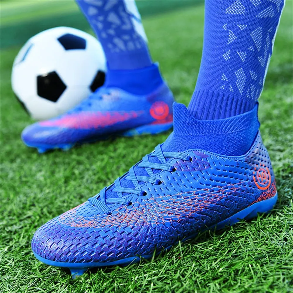 Men's Football Boots Spikes High Top Unisex Outdoor/Indoor Training Sneakers - Lawn Outdoor Youth Football Boots