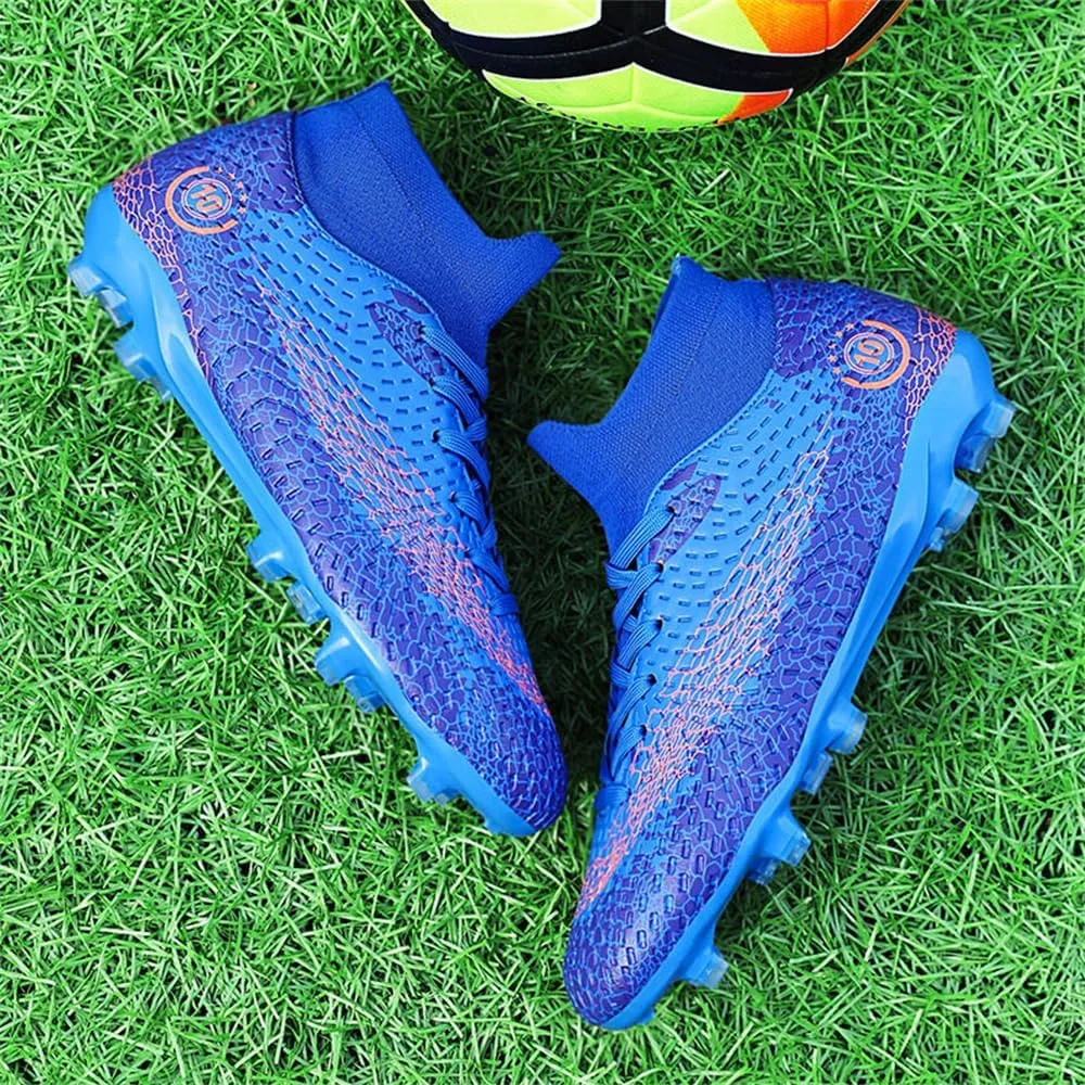 Men's Football Boots Spikes High Top Unisex Outdoor/Indoor Training Sneakers - Lawn Outdoor Youth Football Boots