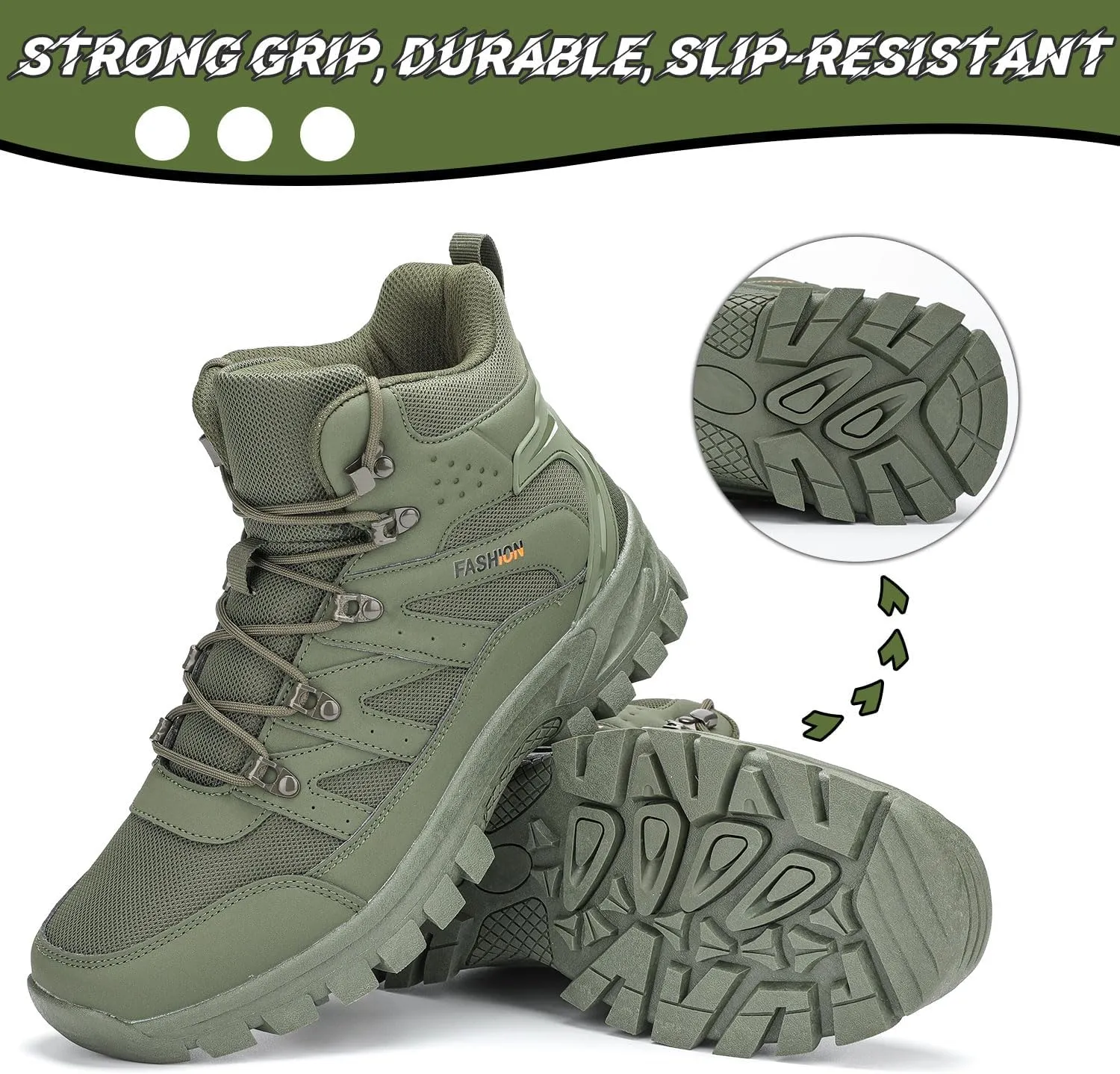 Men's Hiking Boots Hiking Shoes,Waterproof Outdoor Trekking Backpacking Mountaineering Boots 8061