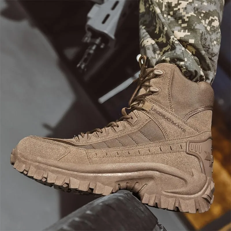 Men's Large Size Outdoor Jungle Hiking Boots, Desert Waterproof Tactical Hiking Shoes