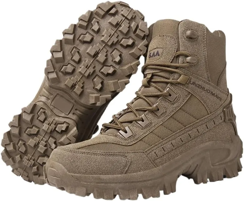Men's Large Size Outdoor Jungle Hiking Boots, Desert Waterproof Tactical Hiking Shoes