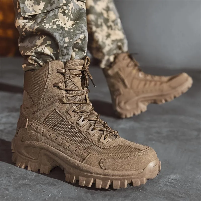 Men's Large Size Outdoor Jungle Hiking Boots, Desert Waterproof Tactical Hiking Shoes