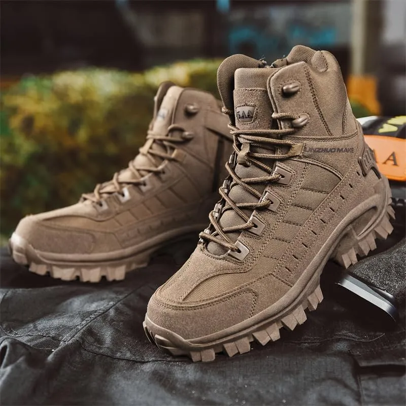 Men's Large Size Outdoor Jungle Hiking Boots, Desert Waterproof Tactical Hiking Shoes