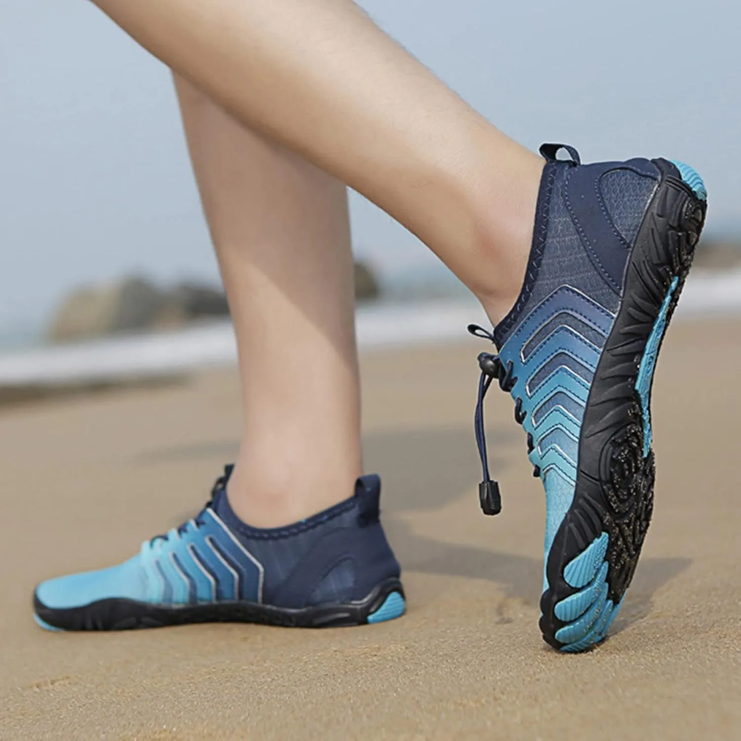 Mens Outdoor Beach Shoes Quick Drying Wading Shoes Breathable Non Slip Hiking Shoe Swimming Shoe for Pool Surfing