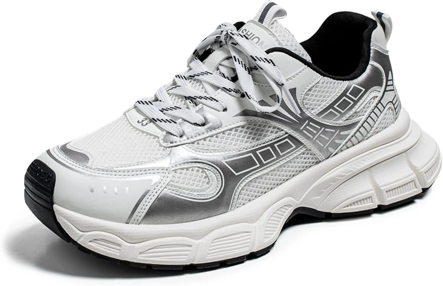 Mens Running Shoes Tennis Walking Shoes Chunky Sneakers Workout Casual Athletic Shoes