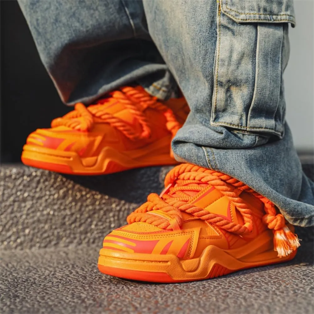 Men's Trendy Stylish Sneakers, Comfortable Wear-Resistant Skateboard Shoes for All Seasons, Street Style Footwear