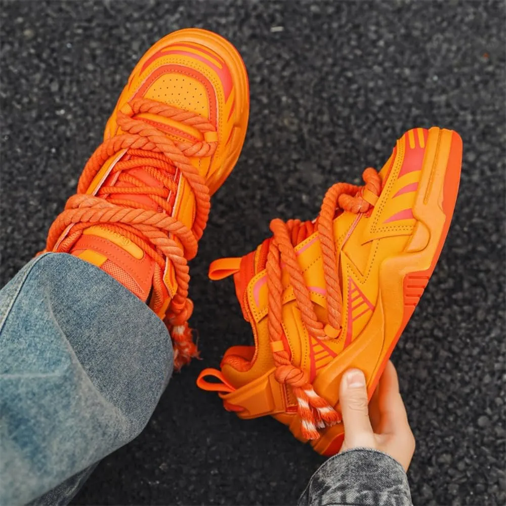 Men's Trendy Stylish Sneakers, Comfortable Wear-Resistant Skateboard Shoes for All Seasons, Street Style Footwear