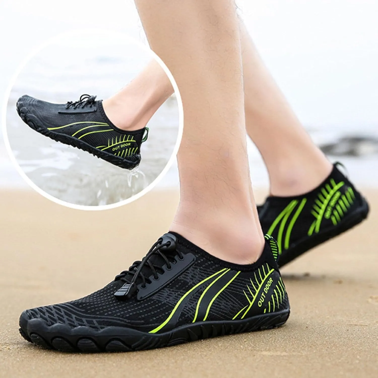 Mens Water Shoes Size 11 Wide Width Quick Drying Slip On Water Shoes Barefoot Cute Water Shoes for Women Summer Quick Dry Sandals Slippers for Pool Beach Surf Walk Water Yoga