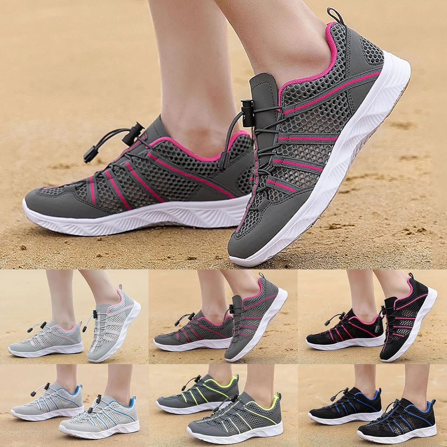 Mens Water Shoes Wide Feet Breathable Non Slip Athletic Water Shoes Barefoot Water Shoes Wide Width Women Barefoot Yoga Exercise Wear Sport Accessories for Boating Fishing Diving Surfing