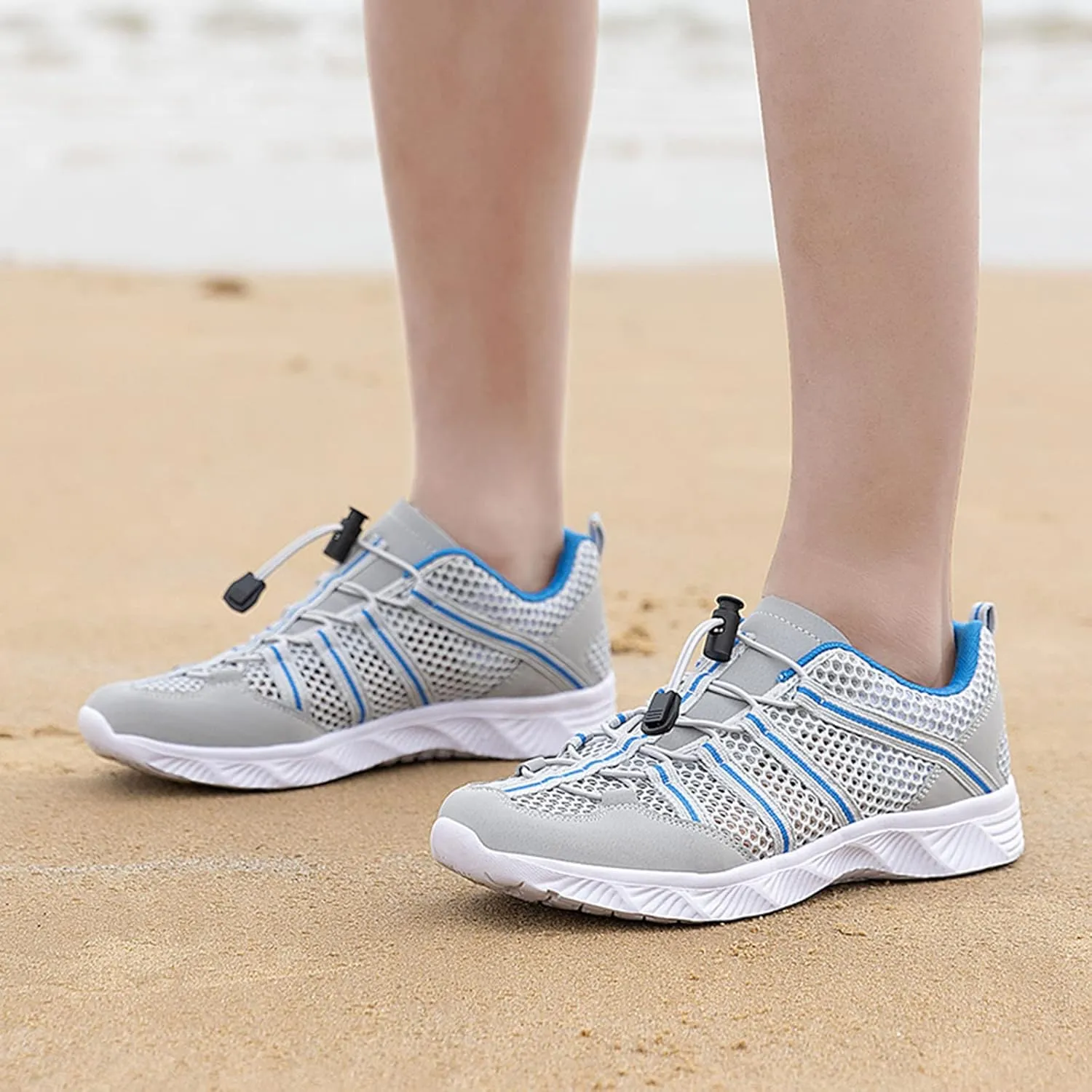 Mens Water Shoes Wide Feet Breathable Non Slip Athletic Water Shoes Barefoot Water Shoes Wide Width Women Barefoot Yoga Exercise Wear Sport Accessories for Boating Fishing Diving Surfing