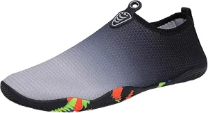 Mens Water Shoes Wide Width Breathable Barefoot Shoes Wide Feet Beach Sports Quick Dry for Boating Fishing Diving Surfing