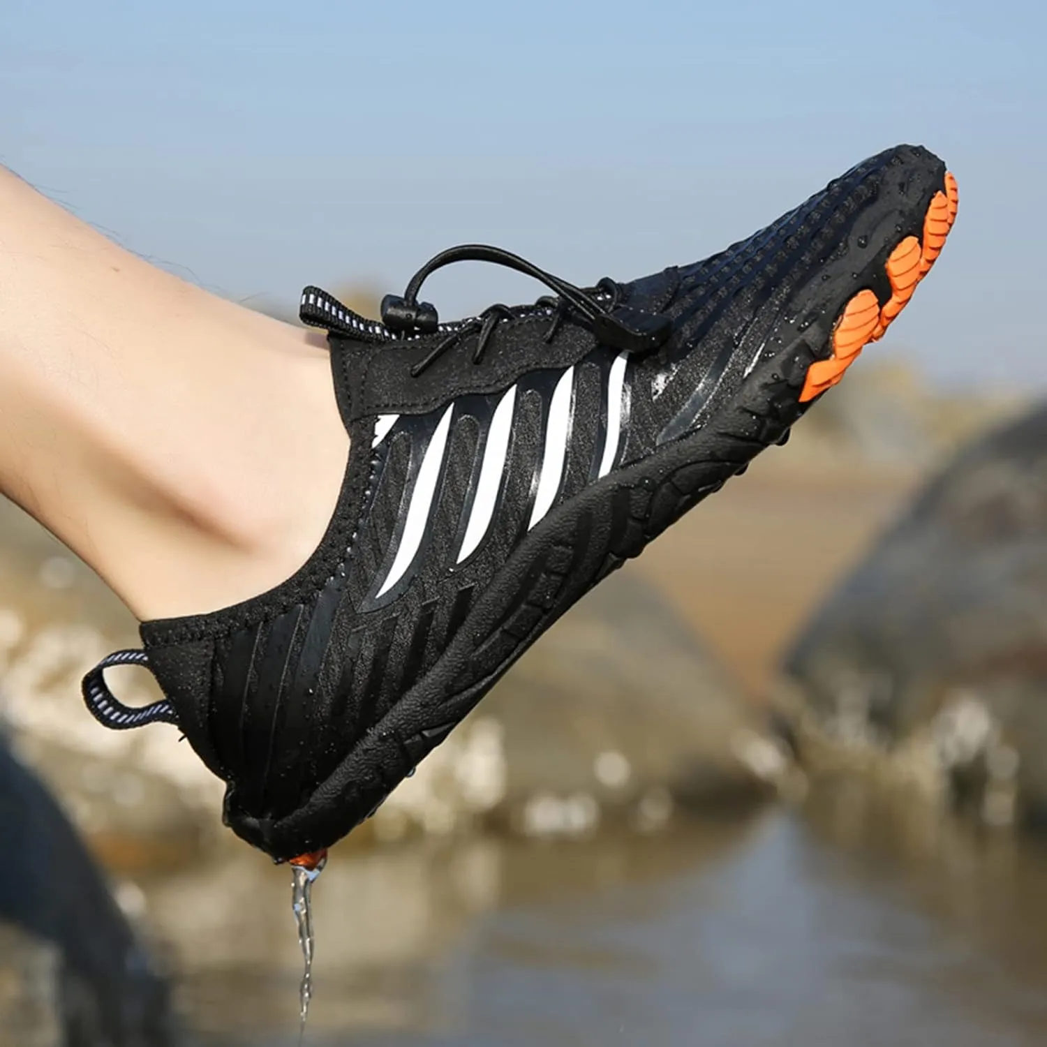 Mens Womens Quick Dry Water Shoes Barefoot Aqua Swim Beach Pool Surf Hiking Kayaking Boating Diving Yoga Outdoor Sport Shoes Lightweight