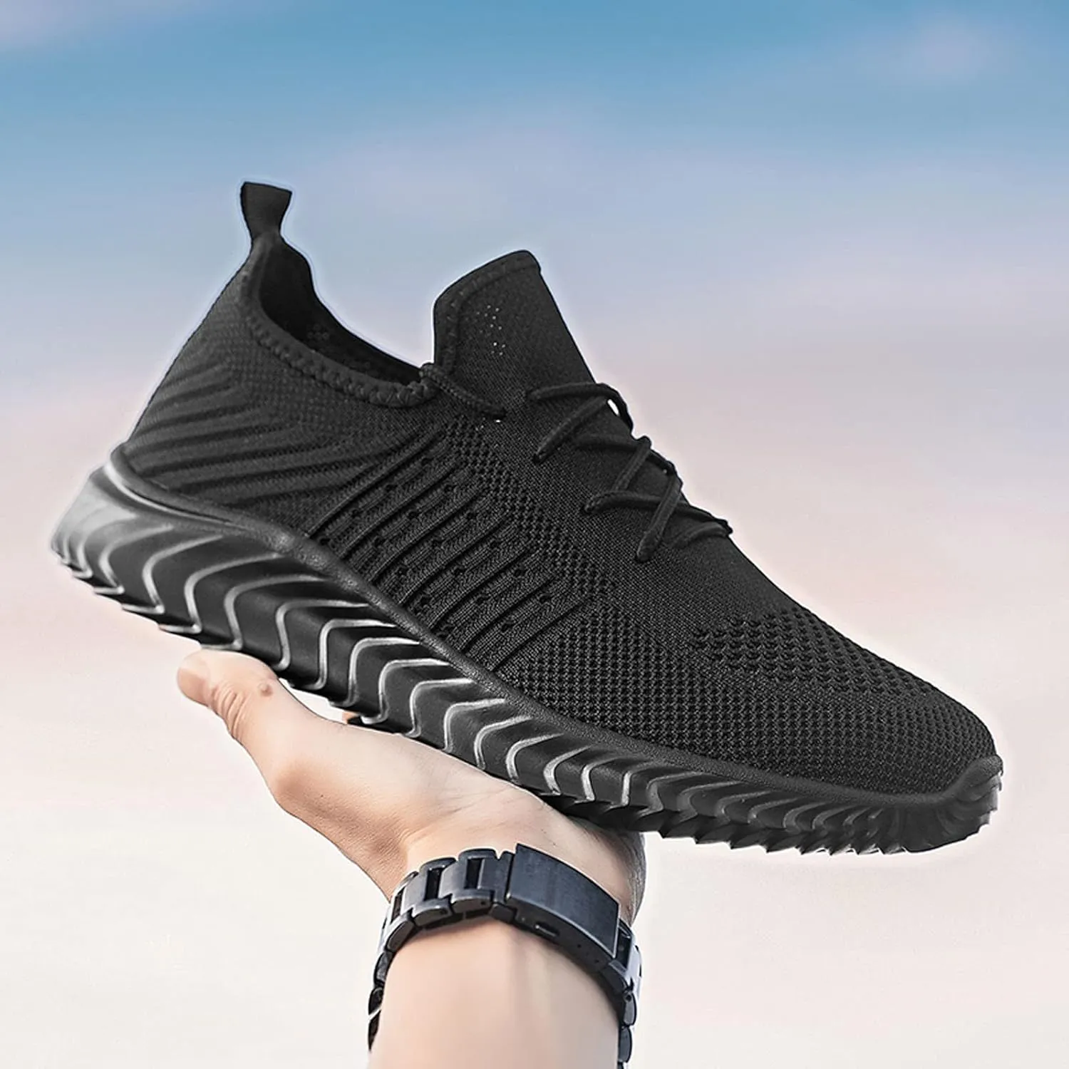 Mesh Color Breathable Soft Solid Men Bottom Shoes Up Fashion Casual Lace Sport Men's Shoes Sneaker