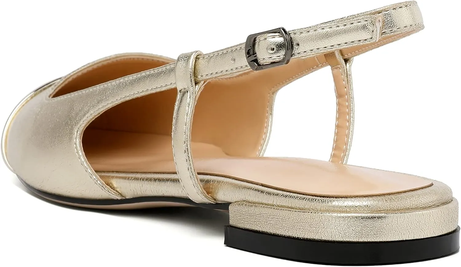 Mettesally Women's Pointed Toe Ballet Flat Shoes Cap Toe Classic Ballet Flats Walking Shoes Casual Formal Slip-On Flat Dress Shoes