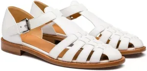 Mexican Sandals Leather Woven Huaraches for Women Wide Dressy Water Sandals No Slip Low Heel Pointed Toe Loafers Slip on Shower Shoes Waterproof Casual Comfort Walking Slides Summer Party Vacation