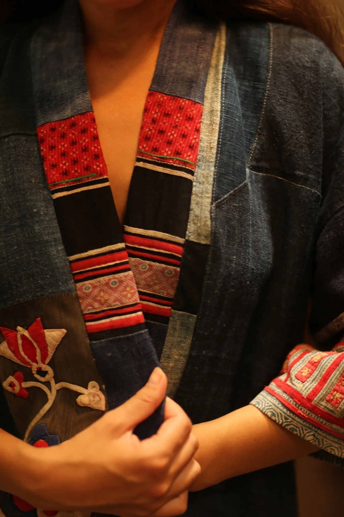 MISHA TRIBAL PATCHWORK KIMONO