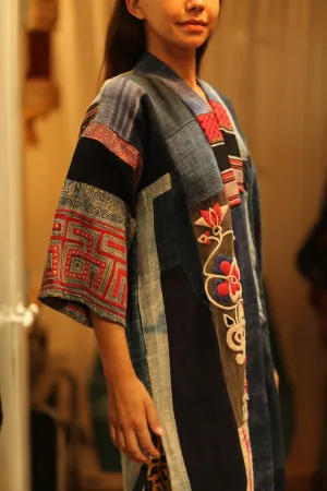 MISHA TRIBAL PATCHWORK KIMONO
