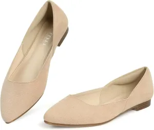 MUSSHOE Flats Shoes Women Pointed Toe Flats for Women Elegant Women's Flats