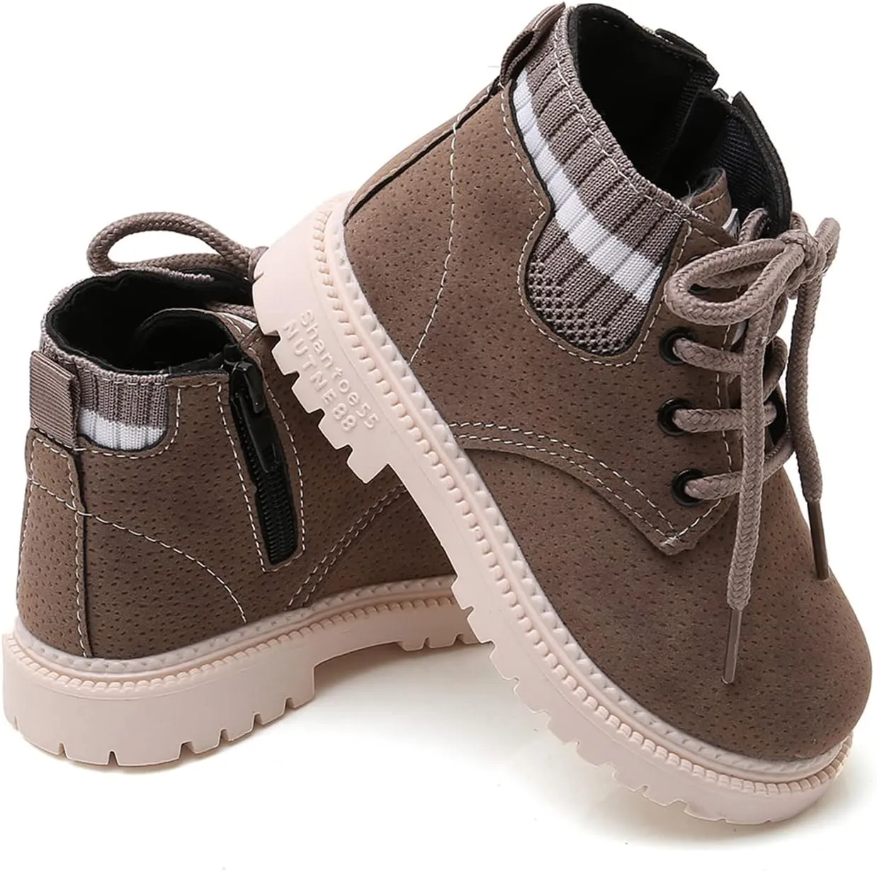 myppgg Toddler Boys Girls Short Boots Kids Outdoor Waterproof Hiking Ankle Booties Non-Slip Baby Snow Boots