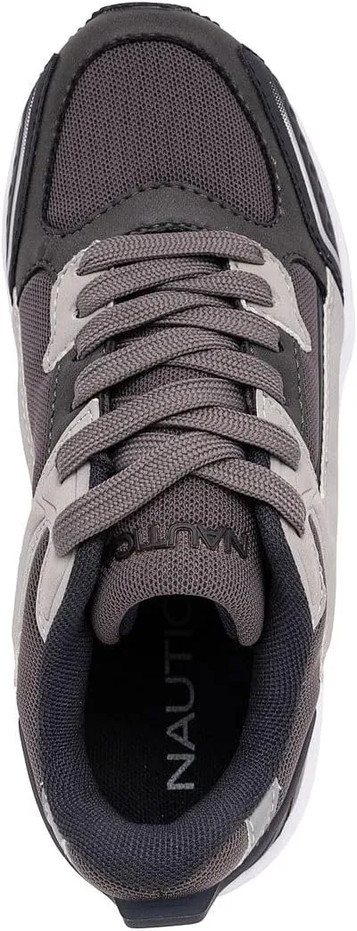 Nautica Kids Boys & Girls Athletic Sneakers - Chunky Cushion Heel Running & Hiking Shoes (Lace-Up/Bungee Slip-On) (Big Kid/Little Kid/Toddler)