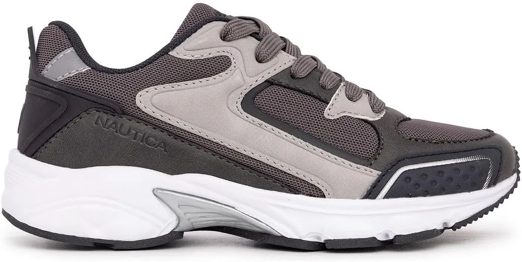 Nautica Kids Boys & Girls Athletic Sneakers - Chunky Cushion Heel Running & Hiking Shoes (Lace-Up/Bungee Slip-On) (Big Kid/Little Kid/Toddler)