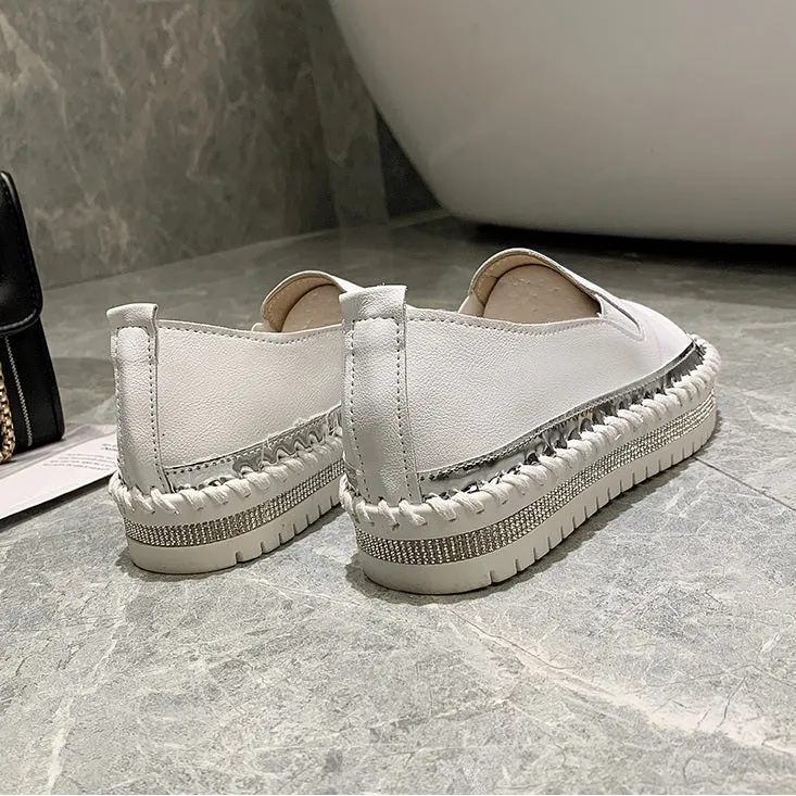 New Patchwork Espadrilles, Genuine Leather Loafers CODE: KAR1340