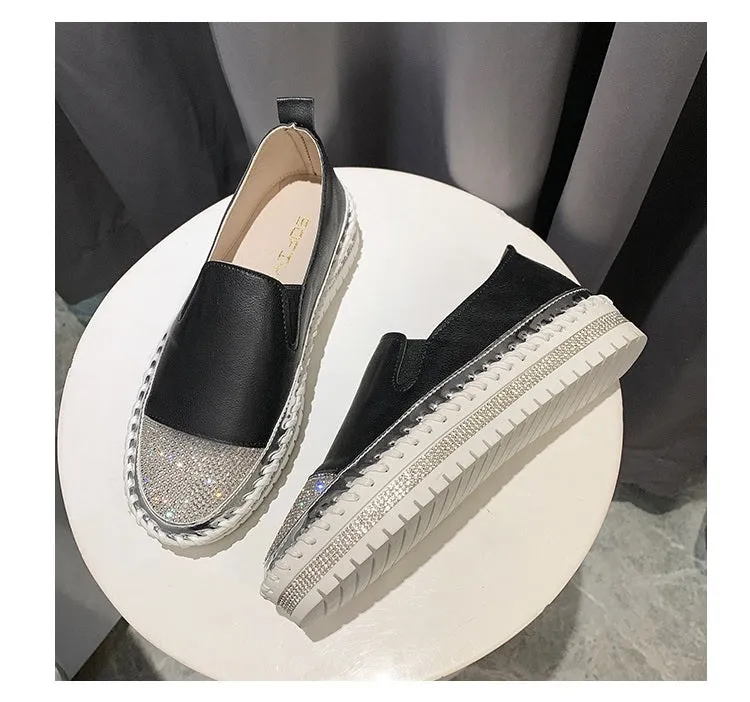 New Patchwork Espadrilles, Genuine Leather Loafers CODE: KAR1340