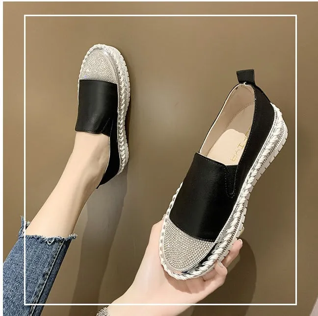 New Patchwork Espadrilles, Genuine Leather Loafers CODE: KAR1340