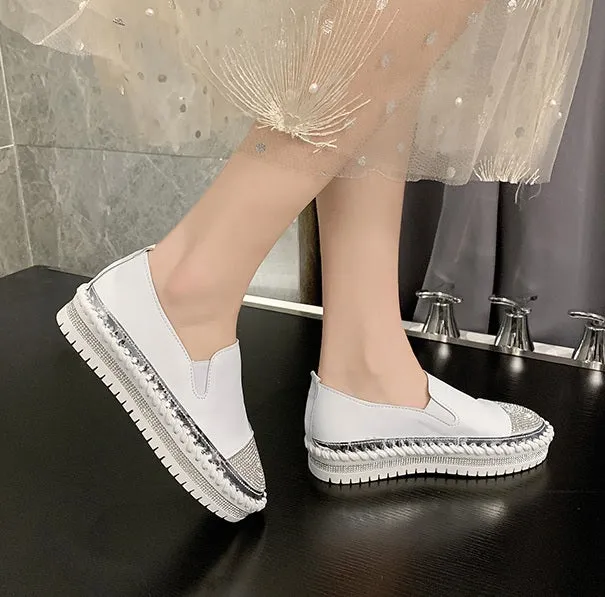 New Patchwork Espadrilles, Genuine Leather Loafers CODE: KAR1340