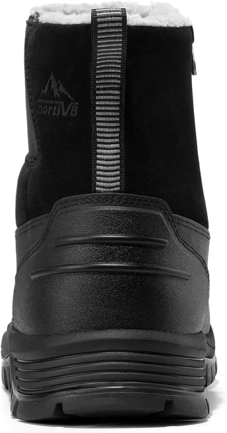 NORTIV 8 Mens Slip on Winter Waterproof Rain Boot for Outdoor