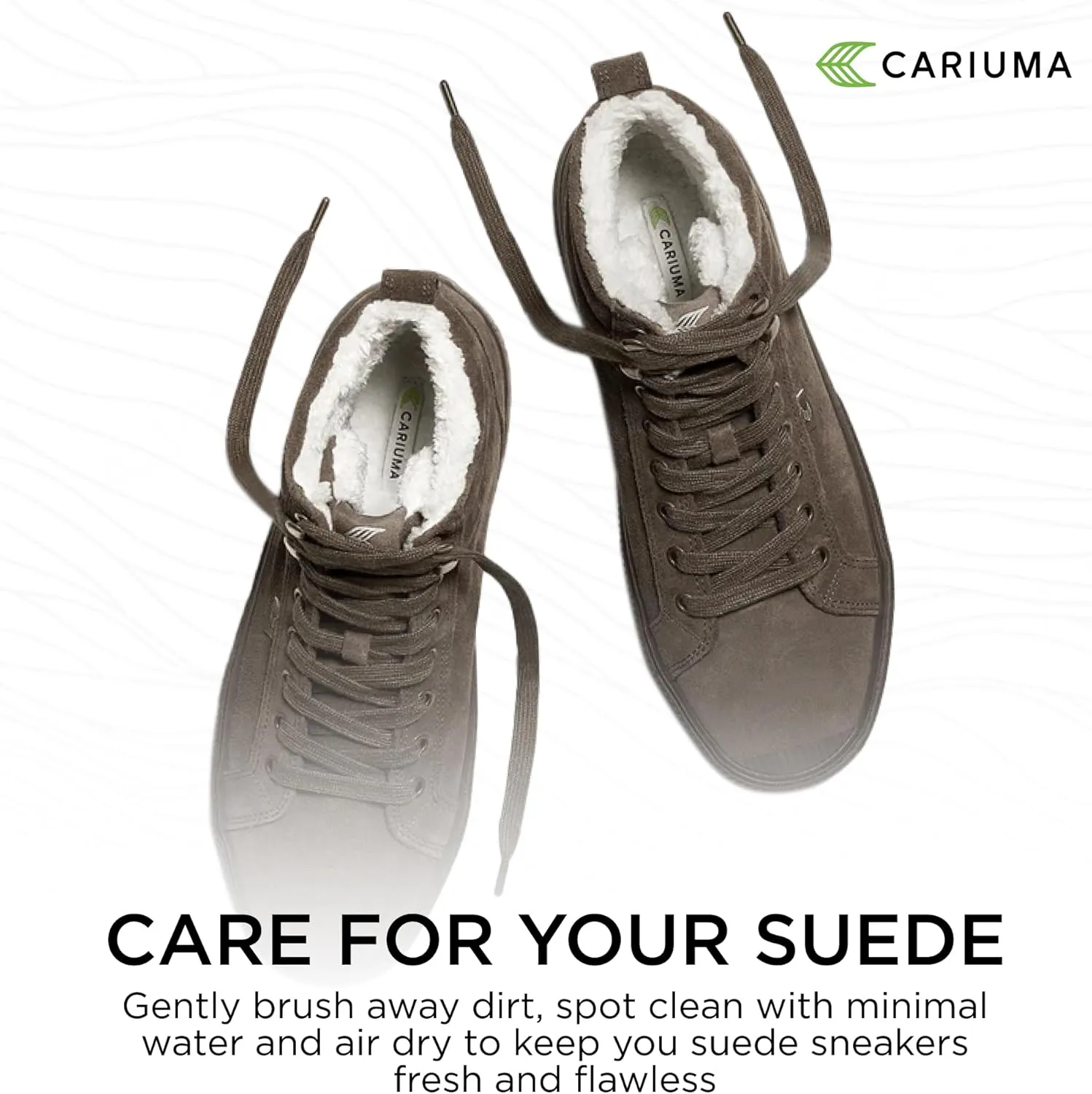 OCA Therma High Tops Suede Boots, Comfortable Shoes for Women, Lightweight & Sustainable, Versatile Casual Footwear with 100% Vegan Insoles, Rubber Soles