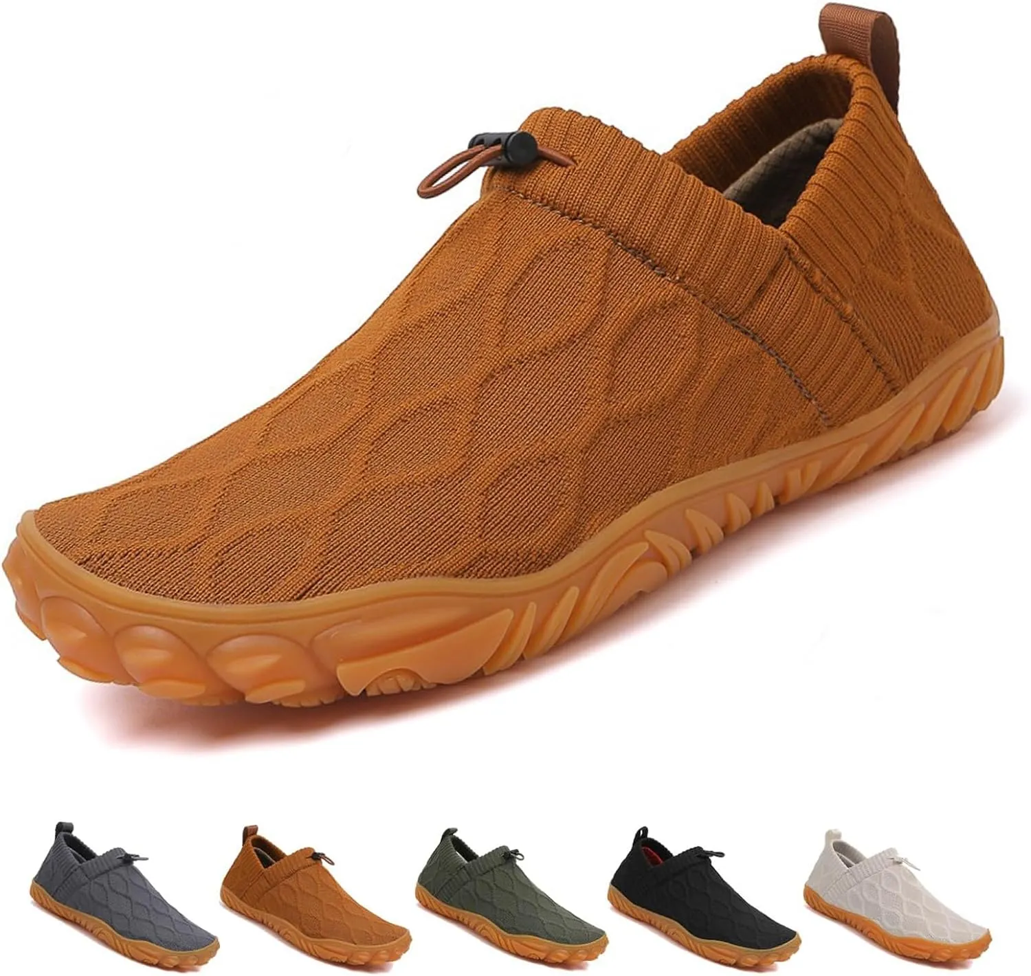 Oobend Slip On Barefoot Shoe Women Men - Comfortable Lightweight Waterproof Barefoot Water Shoes Breathable Minimalist Beach Outdoor Running Sneakers