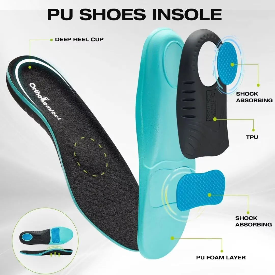 OrthoComfoot Women's Orthopedic Slip-On Loafers Walking Shoes: Comfortable Plantar Fasciitis Loafers with Arch Support for Flat Feet, Casual Orthotic Shoes for Foot and Heel Pain Relief