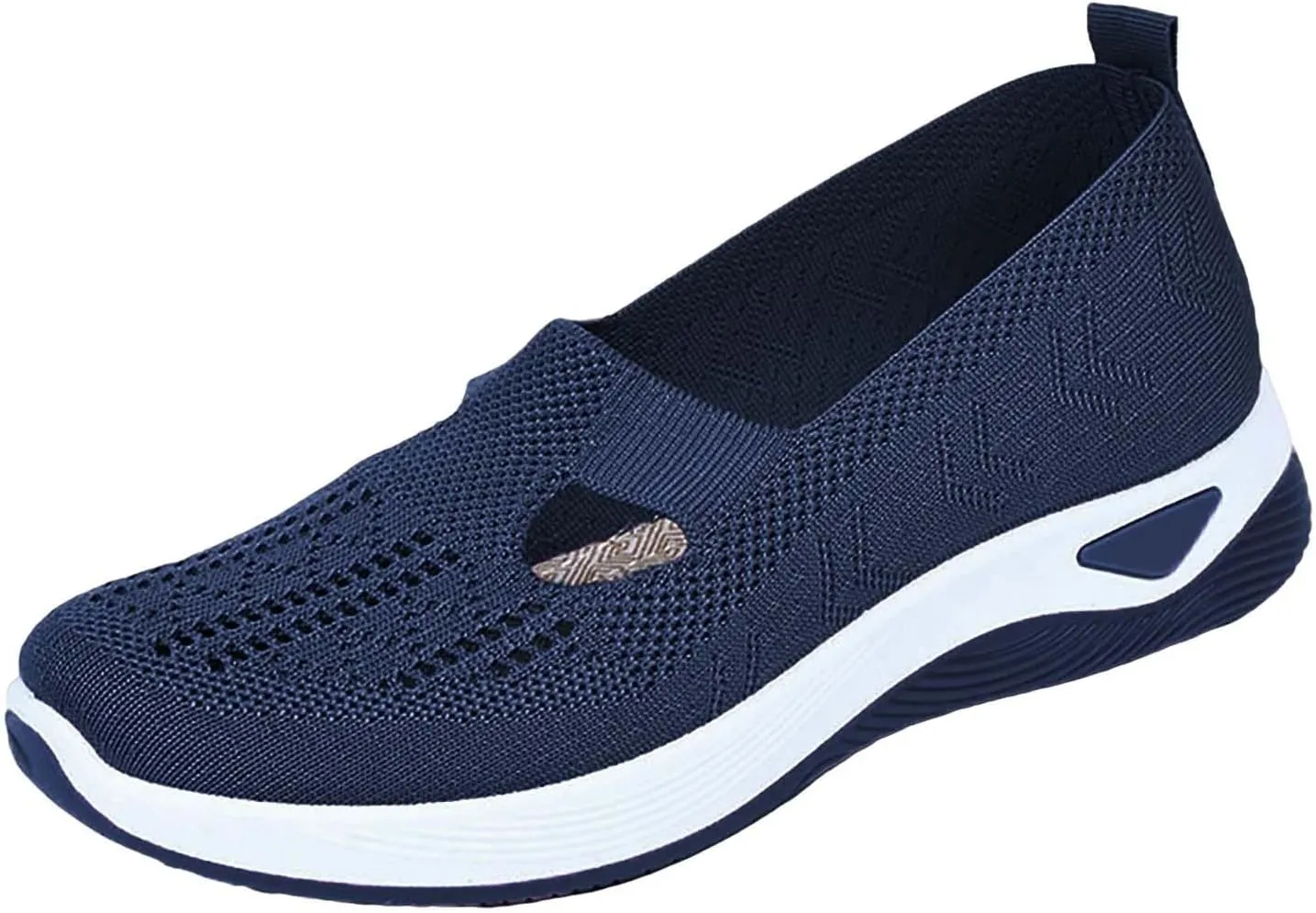 Orthopedic Walking Shoes for Women Slip On Sneakers with Arch Support Comfortable Casual Loafers Plantar Fasciitis Relief Foot Heel Pain Diabetic Feet