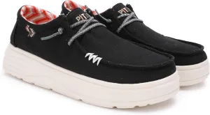 PITAS Natal Women's Boat Shoes | Comfortable Summer Loafers | Casual Slip-On Shoes for Women | Black