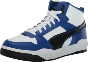 PUMA Men's RBD Tech Mid Shoes, Black-Clementine-White, 7